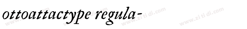 ottoattactype regula字体转换